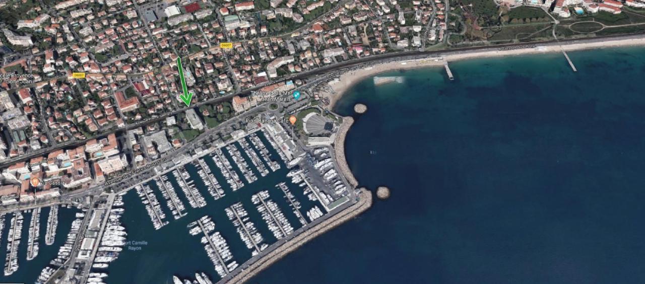 Grand Studio Neuf Face Port Et Plage, Parking Prive Golfe-Juan Exterior photo